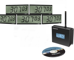 Wireless LCD Digital Battery Clocks 'Clocks in a Box' Bundle