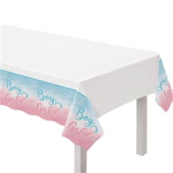 The Big Reveal Gender Reveal Table Cover