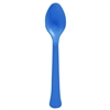 Royal Blue Heavy Weight Spoons - 20 Count