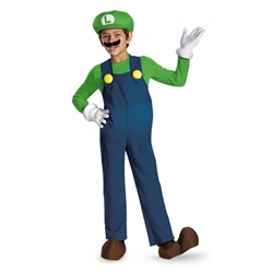 Super Mario Brothers Luigi Classic Kids Costume - Small