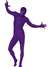 Purple Second Skin Large Adult Costume