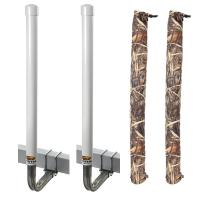 C.E. Smith PVC 40&quot; Post Guide-On w/Unlighted Posts  FREE Camo Wet Lands Post Guide-On Pads [27620-902]