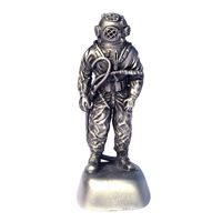 Divers Gifts & Collectables 4.5" Statue of MkV Hard Hat Commercial Diver - Pewter