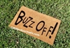 Buzz Off Custom Doormat by Killer Doormats