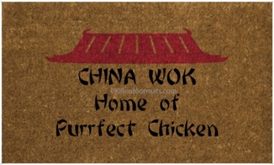 China Wok Custom Doormat by Killer Doormats