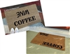 Coffee Wine Custom Handpainted Welcome Doormat by Killer Doormats, Two Versions