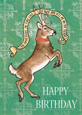 Deer Birthday Card