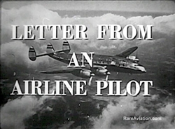 Letter from a TWA Airline Pilot - Constellation DVD