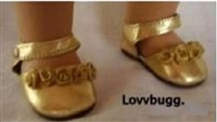Gold Flower Shoes