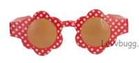 Red Flower Dots Sunglasses
