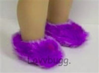 Purple Fuzzy Slippers