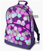 Purple Dots Full-Sized Backpack