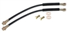 1967 - 2002 Camaro Front Disc Brake Flex Hoses Kit with Banjo Bolts and Crush Washers, 7/16 Inch