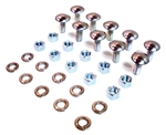 1970 - 1973 Camaro Bumper Bolts Set, Front and Rear: Includes Bolts, Nuts, and Lock Washers