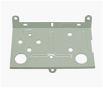 1968 - 1969 Console Gauge Mounting Plate, Battery and Temperature REAR