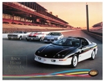 Camaro Pace Car Generations Poster, Back Home Again in Indiana, GM NOS