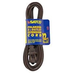 12 FT Brown Extension Cord