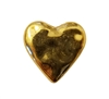 20mm Metallic Heart-Shaped Puffy Plastic Beads 8 ct
