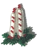 Christmas Candles Beaded Sew-On Applique