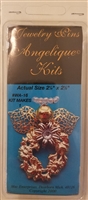 Angelique Kits Angel Wreath Beaded Jewelry Pin