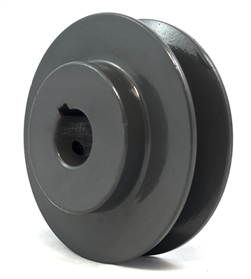 BK45-5/8" ID 5/8" ( 0.625" ) Bore cast iron Solid Pulley with 4.5" inch OD for V-belts  size 4L, 5L (BK4558)