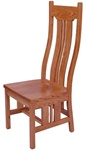 Walnut Colonial Dining Room Chair, Without Arms