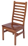 Oak Railroad Dining Room Chair, Without Arms