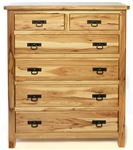 30w x 57h x 20d Houston 3 Drawer Mixed Wood Dresser (1 Door)