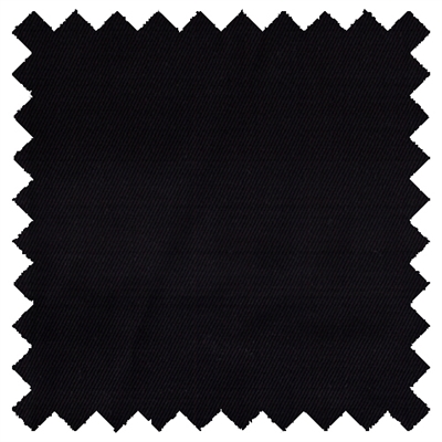 55% Hemp, 45% Organic Cotton Twill Fabric in Color Black