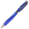 Blue & Pearl Marbleized Gloss Body Ballpoint Pen by Lanier Pens