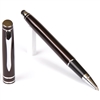 D206 Series Promotional Gun Metal Rollerball Point Pen and Stylus with an aluminum body - Lanier Pens