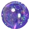 12mm Purple AB Finish Clear Acrylic Bubblegum Bead