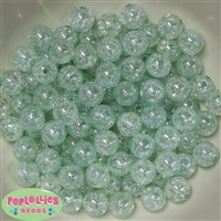12mm Mint Crackle Beads sold in packages of 50 beads