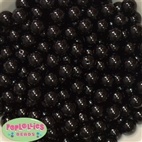 12mm Bulk Black Acrylic Faux Pearls