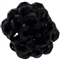 12mm Black Rhinestone Bubblegum Beads