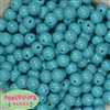 12mm Solid Turquoise Crackle Bead 40 pc
