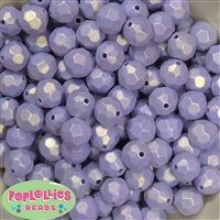 14mm lavender Faceted Acrylic Bubblegum Beads