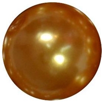 14mm Gold Faux Pearl Bubblegum Beads