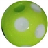 14mm Lime Green Polka Dot Bubblegum Bead