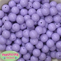 14mm Light Lavender Acrylic Bubblegum Beads
