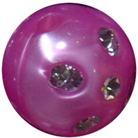 16mm Hot Pink Bling Pearl Bead
