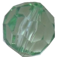 16mm Mint Green Facet Acrylic Bubblegum Beads