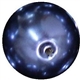 16mm Navy Blue Faux Acrylic Pearl Bubblegum Beads