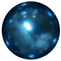 16mm Peacock Blue Faux Acrylic Pearl Bubblegum Beads