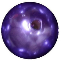 16mm Purple Faux Acrylic Pearl Bubblegum Beads