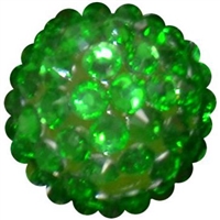 16mm Christmas Green Rhinestone Beads