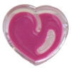 22mm Chunky Hot Pink Heart Bead