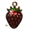 Small Enamel strawberry Charm