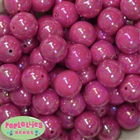 20mm Cranberry Miracle AB Acrylic Bubblegum Beads Bulk