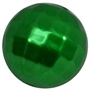 20mm Green Facet Acrylic Pearl Bubblegum Beads